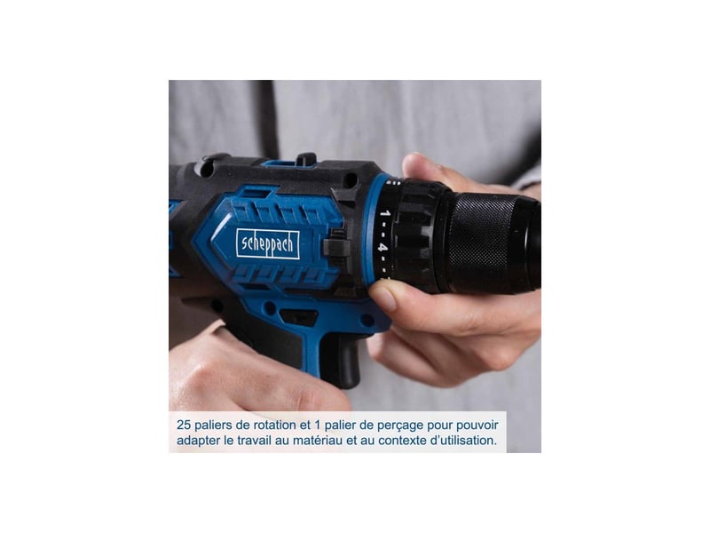 Perceuse percussion sans fil 20v brushless bc-cd60-x 13mm 60nm kit 2 batteries 2ah SCH4046664222361 - Conforama D