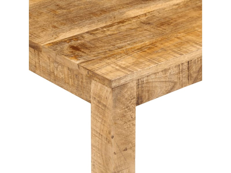  Table basse rectangulaire | table de salon 100x55x40 cm bois de manguier massif  - Conforama E