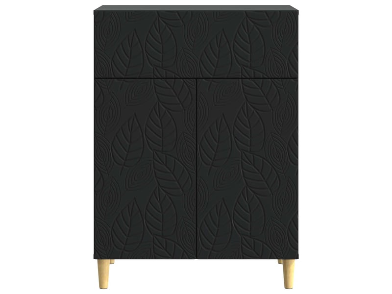 Buffet - bahut - meuble de rangement noir 66 x 34,5 x 90 cm bois d'ingénierie - Conforama E