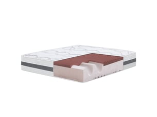 Matelas 90x180 cm <strong>THE WHITE STONE</strong>  <strong></strong> Mousse à mémoire de forme soutien Medium épaisseur 27 cm