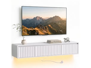 Meuble tv coloris blanc 120 cm   
