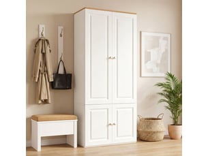 Armoire 0 porte(s) battante 0 tiroir(s) <strong></strong> <strong>ABC</strong> coloris blanc largeur 50 cm