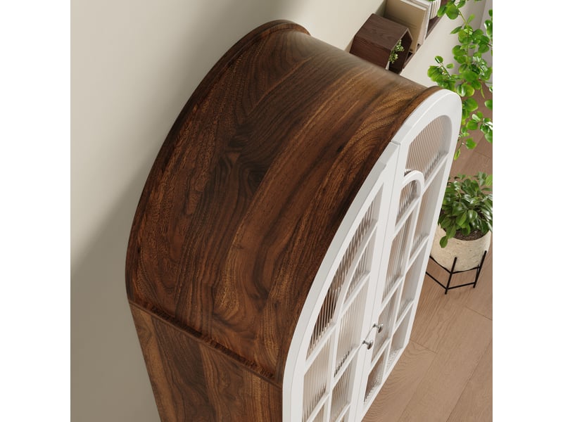 Buffet de cuisine 165x76x38,5 cm avec 3 étagères intérieures et capacité de charge totale de 60 kg - Conforama D