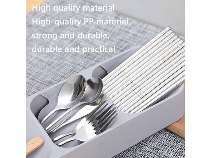  Boîte de rangement pour couverts compacte plateau de tiroir pour couverts meilleurs couteaux de cuisine organisateur de rangement pour ustensiles DAE-002984 - Conforama E