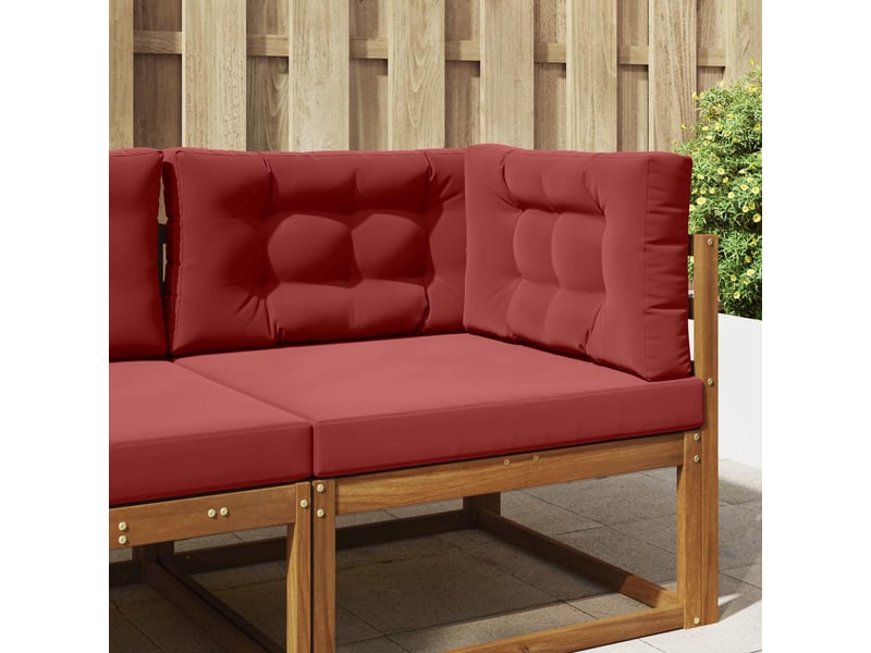 Coussin de canapé d'extérieur, coussin de chaise polyester bordeaux 80 x 80 cm cf54053  - Conforama B