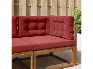 Coussin de canapé d'extérieur, coussin de chaise polyester bordeaux 80 x 80 cm cf54053