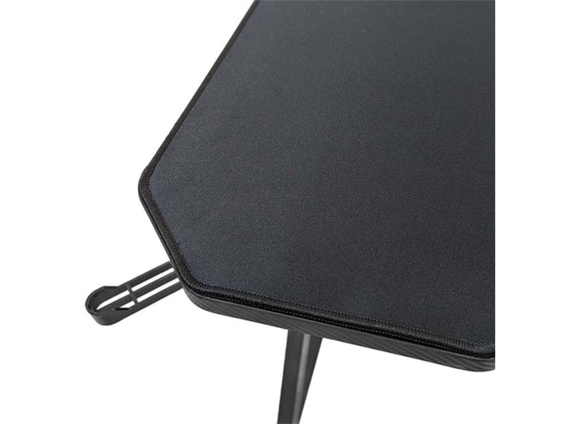 Subsonic - bureau gaming ergonomique finition carbone, bureau gamer avec tapis de souris intégral pour pc gaming SA5706 - Conforama E