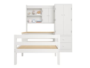 Lit combiné 90x200 cm VIVRYN coloris blanc