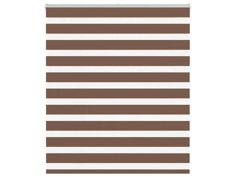  Store zèbre, store de fenêtre marron 130x150cm largeur du tissu 125,9cm polyester cf48668  - Conforama B