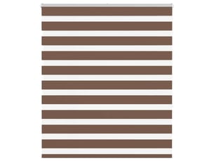 Store zèbre, store de fenêtre marron 130x150cm largeur du tissu 125,9cm polyester cf48668
