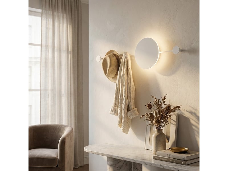 Applique porte-manteau murale design moderne en acier cleve  - Conforama B