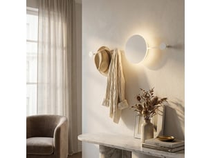 Applique porte-manteau murale design moderne en acier cleve