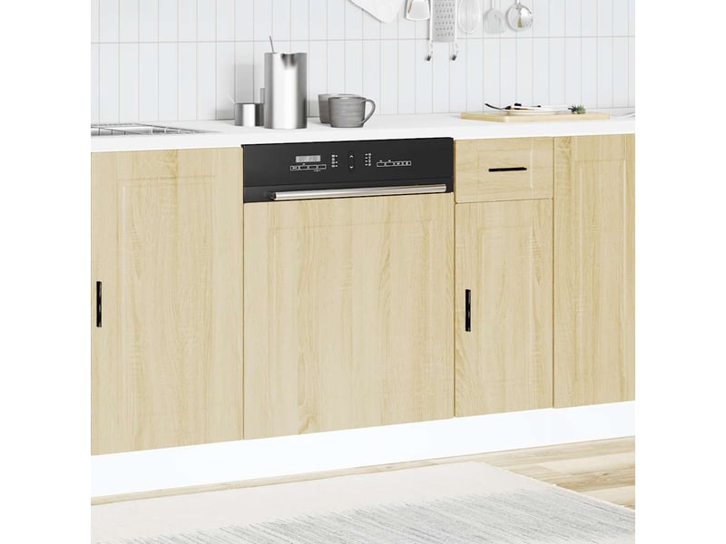  Panneau de lave-vaisselle chêne sonoma 60x1,5x57cm  - Conforama C