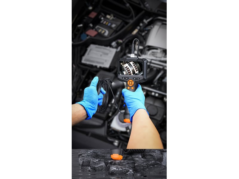  Camera canalisation avec 8 lumières led, endoscope camera, ip67 étanche, câble semi-rigide de 5m  - Conforama B