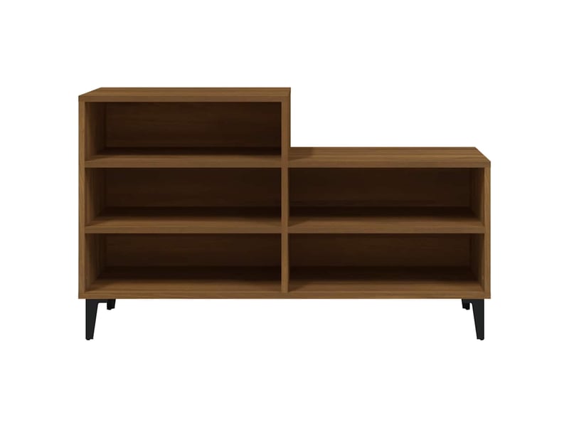  Armoire à chaussures chêne marron 102x36x60cm bois d'ingénierie shl8920  - Conforama C