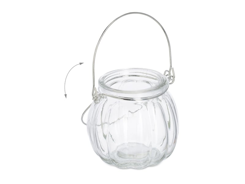  Lot de 12 photophores décoratifs polyvalents jardin salon 10 x 10 x 10 cm en verre transparent 13_0013526  - Conforama B
