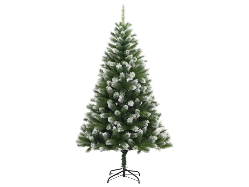  Sapin de noël - arbre de noël artificiel à charnières avec neige floquée 210 cm  - Conforama A