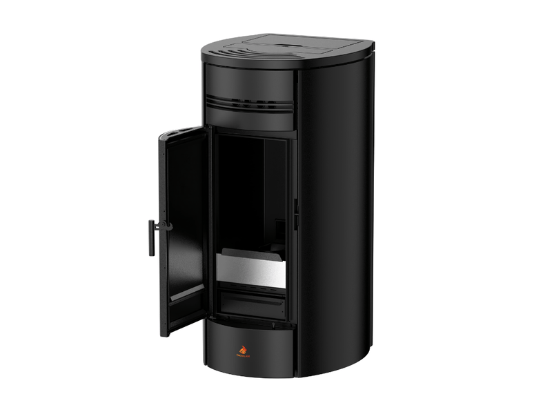 Poêle à granulés étanche hydro - lola 22 kw + télécommande - noir - Conforama C