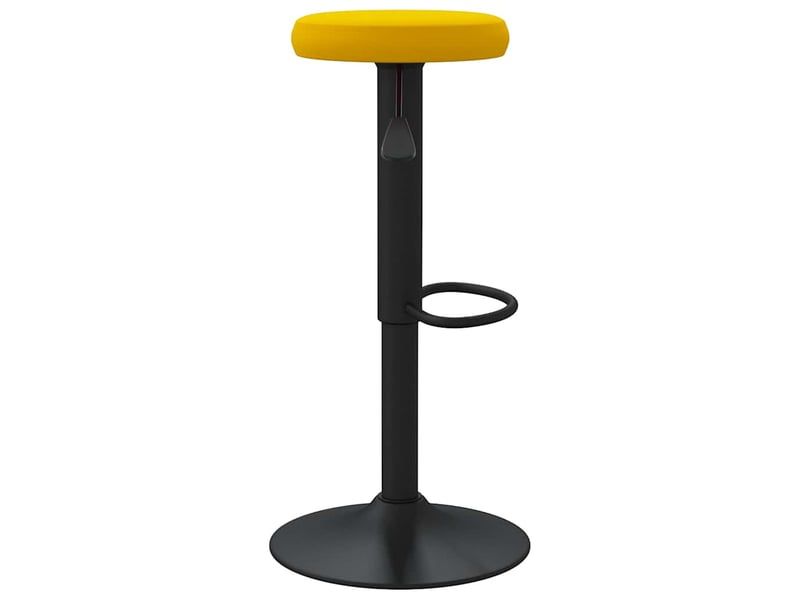  Lot de 2 tabouret de bar, chaise de bar jaune moutarde velours shl35924  - Conforama E