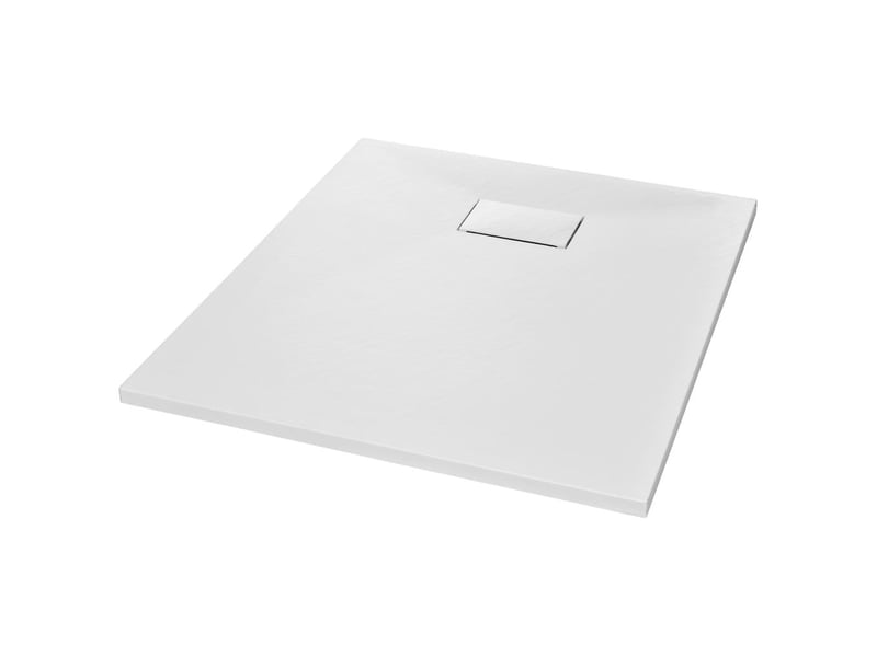  Bac de douche receveur de douche rectangulaire salle de bain maison intérieur trou de drain standard de 9 cm smc 90 x 70 cm blanc 02_0003448  - Conforama A