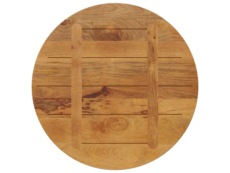  Dessus de table - plateau de table - dessus de bureau ø 90x3,8 cm rond bois de manguier massif  - Conforama E
