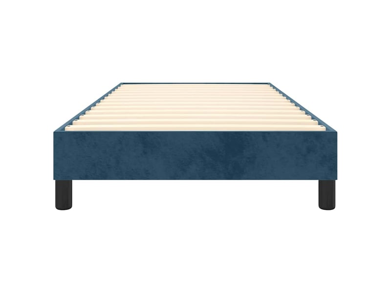  Lit simple- lit adulte -  cadre de lit à lattes bleu foncé 100x200 cm velours  - Conforama D