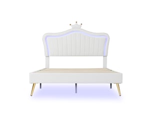Lit 2 places 140x200 cm MAISONORA   coloris blanc