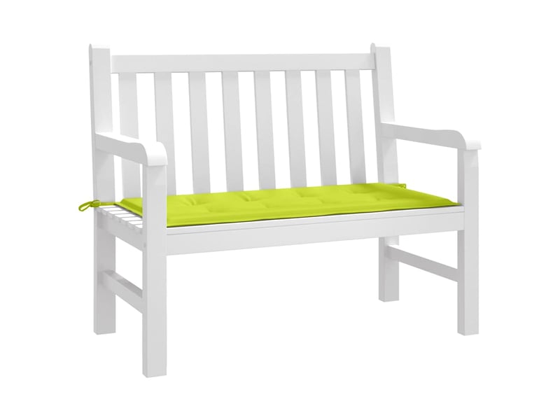 Coussin de banc de jardin, coussin d'assise vert brillant 120x50x3cm tissu oxford cf52865 - Conforama C