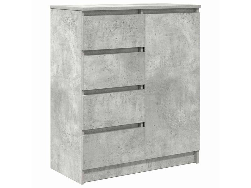  Buffet - bahut - meuble de rangement avec tiroirs gris béton 71x35x84 cm bois d'ingénierie  - Conforama A