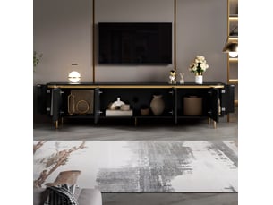 Meuble tv coloris noir 180 cm MODFU  