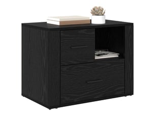 Table de chevet - cabinet de chevet - table de nuit chêne noir 35 x 60 x 50 cm bois d'ingénierie