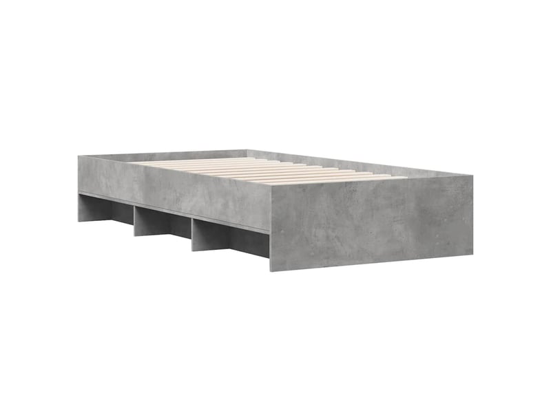  Lit simple- lit adulte -  cadre de lit sans matelas sonoma gris 90x200 cm  - Conforama C