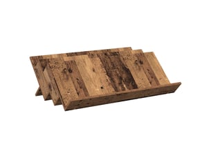 Étagère à magazines, porte-revues avec étagère bois ancien 90 x 53 x 28,5 cm cf41171