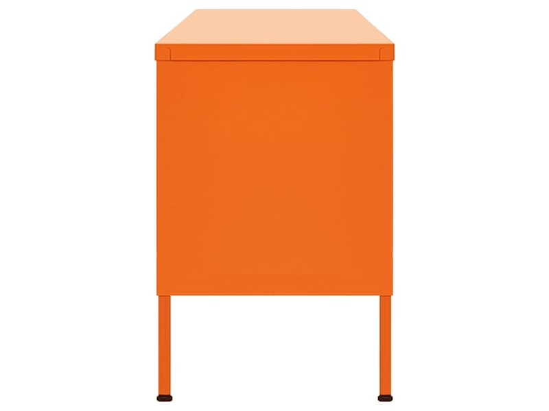  Meuble tv - banc tv - meuble de rangement orange 105x35x50 cm acier  - Conforama D