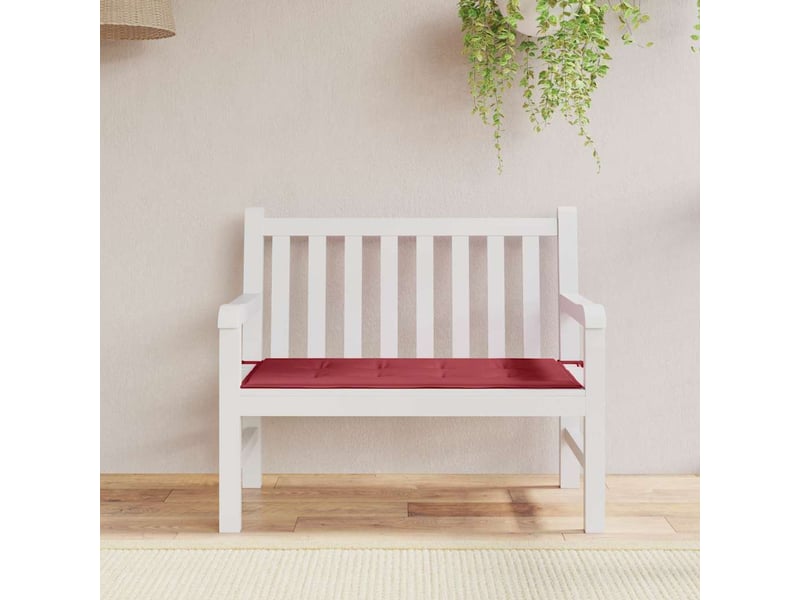  Coussin de banc de jardin, coussin d'assise rouge bordeaux 100x50x3 cm cf52807  - Conforama B