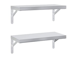 Etagère 50 cm coloris argenté  