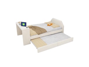 Lit gigogne 90x200 cm MODENVIE coloris beige