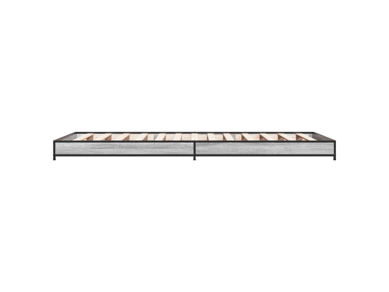 Lit simple- lit adulte - cadre de lit sonoma gris 80 x 200 cm bois d'ingénierie - Conforama D