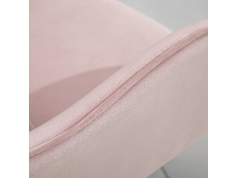  Chaise de bureau rose en velours avec coussin lombaire vibrant usb, accoudoirs réglables et roulettes 360°  - Conforama E