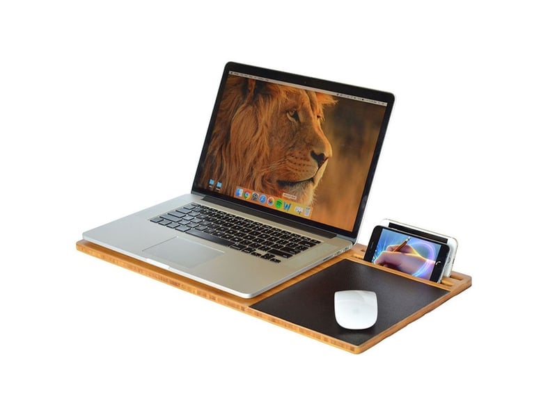  Support pour ordinateur portable avec coussin lap desk portable 56*28*1.4cm  - Conforama C
