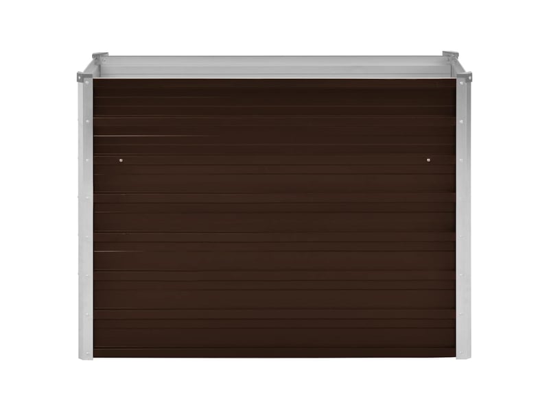  Jardinière - lit surélevé de jardin marron 100x40x77 cm acier galvanisé  - Conforama D