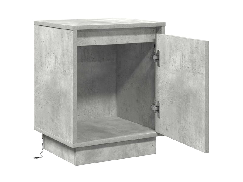  Table de chevet - cabinet de chevet - table de nuit gris béton 39 x 34,5 x 50 cm  - Conforama D