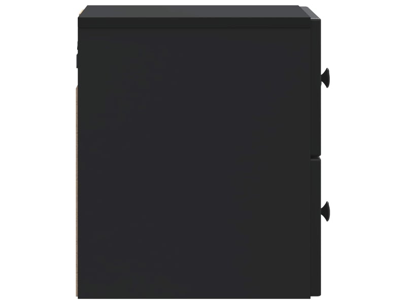  Table de chevet - cabinet de chevet - table de nuit mural noir 33 x 34,5 x 40 cm  - Conforama E