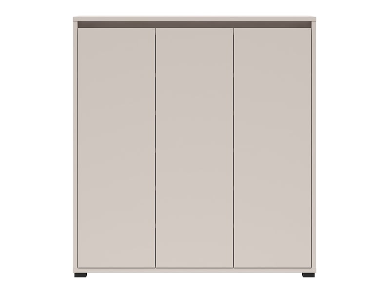  Armoire meuble à chaussures 3 portes coloris cachemire - longueur 103 x profondeur 34 x hauteur 108,3 cm  - Conforama D