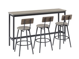 Ensemble table rectangulaire  3 chaise(s) 3 tabouret(s) inclu(s) <strong>STILVORA</strong> <strong></strong> 