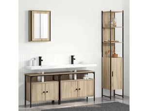 Ensemble de mobilier de salle de bain 4 pc chêne sonoma cf64518