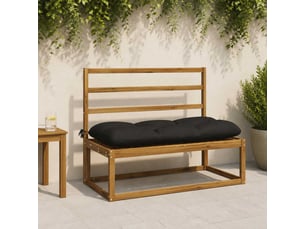 Coussin de banc, coussin d'assise, coussin de canapé vianen 100 % polyester noir 110 x 50 x 12 cm cf53981