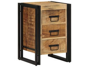 Table de chevet - cabinet de chevet - table de nuit marron 40 x 40 x 59 cm bois de mangue massif