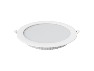 Spot led encastré rond ultra-mince, 24 watts – lumière blanche 6000 k – convient pour un montage au plafond – boîtier en acier inoxydable