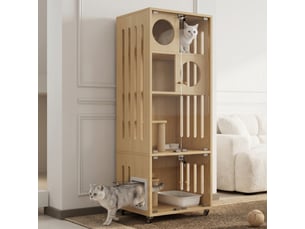 Armoire 2 porte(s) PEXCHO coloris naturel largeur 60 cm